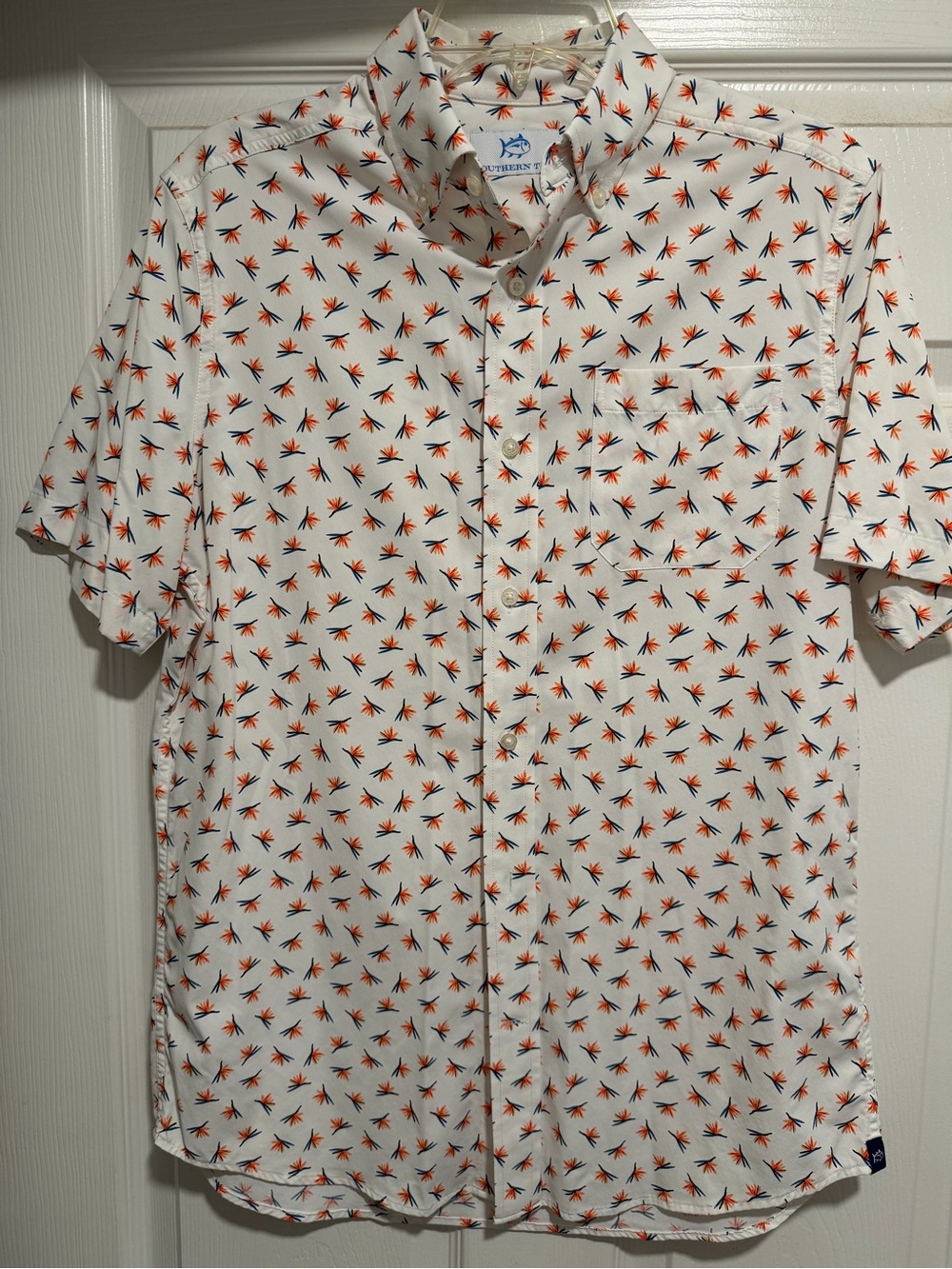 Southern Tide Short Sleeve Intercoastal Paradise Park Sport Shirt